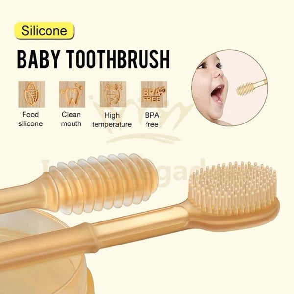 Soft Silicone Bristle Oral Care Toothbrush For Baby