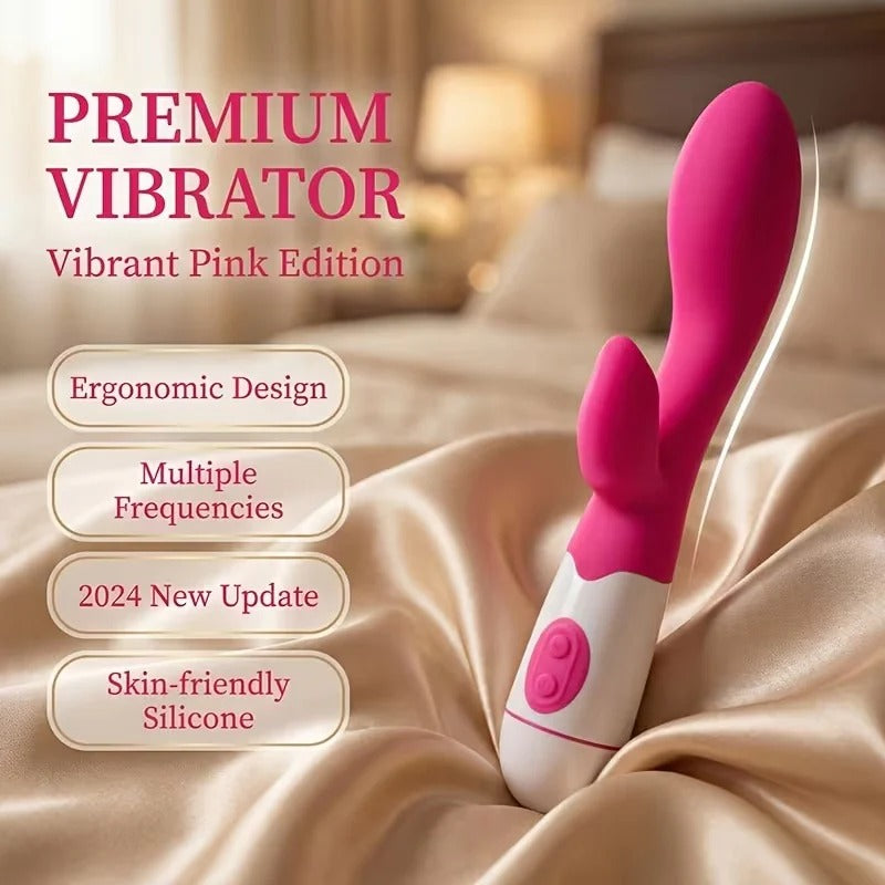 USB Rechargeable Silicone Personal Massager – 30 Vibration Modes, Dual-Stimulation Design, Portable & Waterproof, Available in 4 Colors