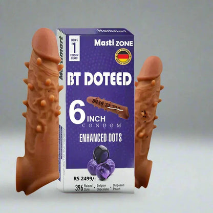 Long Lasting Textured Pleasure Condom 6 inch