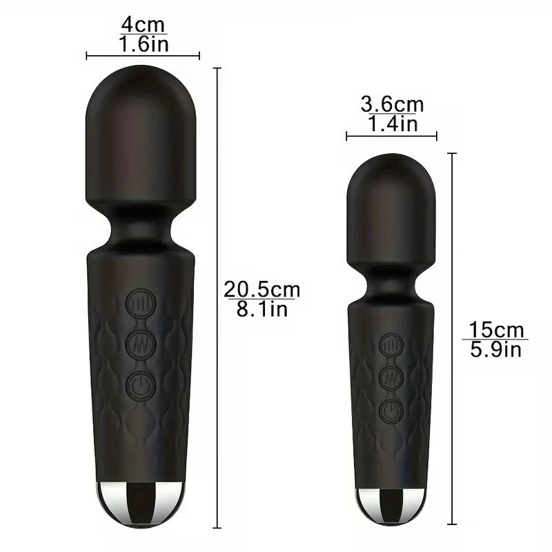 USB Rechargeable Wand Personal Massager – 20 Vibration Modes, 8 Speed Levels, Waterproof Silicone Body Massager for Full-Body Relaxation Regular price