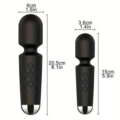 USB Rechargeable Wand Personal Massager – 20 Vibration Modes, 8 Speed Levels, Waterproof Silicone Body Massager for Full-Body Relaxation Regular price