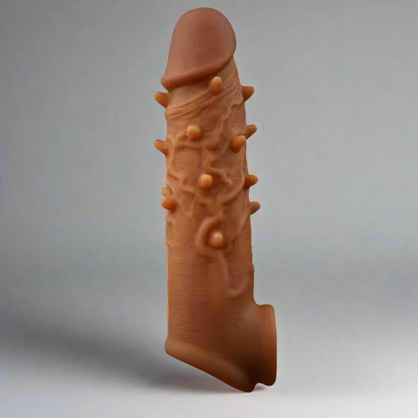 Long Lasting Textured Pleasure Condom 6 inch