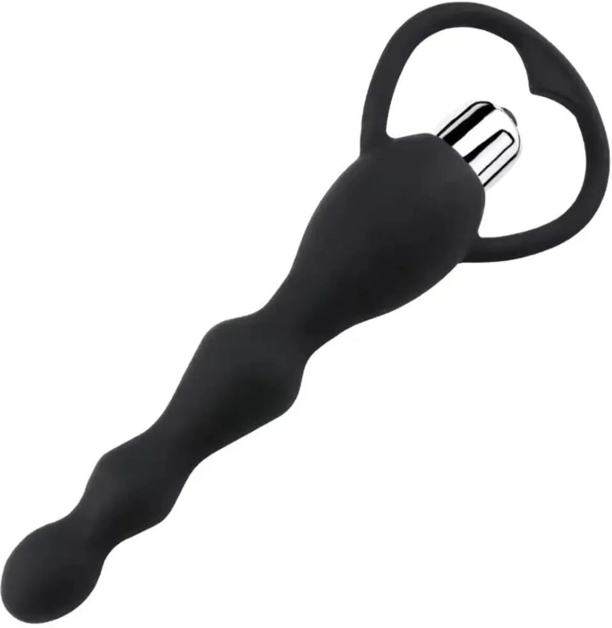 USB Rechargeable Silicone Vibrating Bead Massager – Multi-Speed Personal Wellness Device, Waterproof & Portable