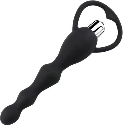 USB Rechargeable Silicone Vibrating Bead Massager – Multi-Speed Personal Wellness Device, Waterproof & Portable