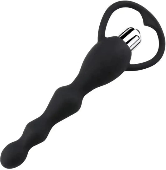 USB Rechargeable Silicone Vibrating Bead Massager – Multi-Speed Personal Wellness Device, Waterproof & Portable