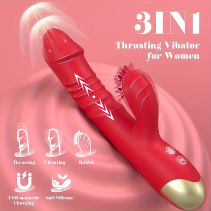 3-in-1 USB Rechargeable Personal Massager – 10 Vibration Modes, Dual-Stimulation Design, Waterproof Silicone Wellness Device Regular priceRs. 1,599.00 Sale priceRs. 3,299.00 SAV