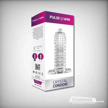 Transparent Studded Pleasure Condom Sleeve